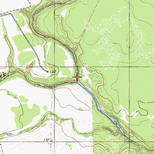 Topographic Map of Aransas Creek, TX