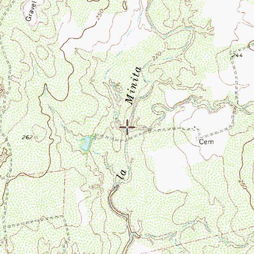 Topographic Map of Arroyo de los Mudos, TX
