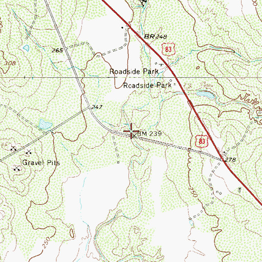 Topographic Map of Arroyo del Tigre, TX