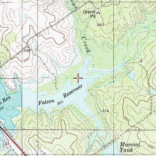 Topographic Map of Arroyo Burro, TX