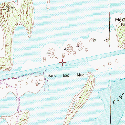 Topographic Map of Arroyo Colorado Cutoff, TX