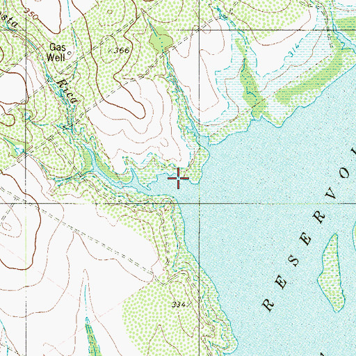 Topographic Map of Arroyo Costa Rica, TX