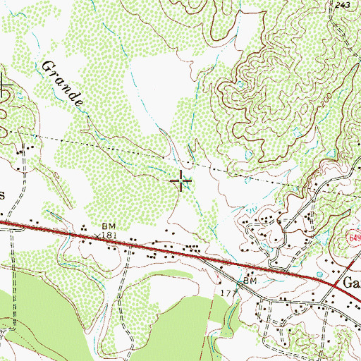 Topographic Map of Arroyo Garceo, TX