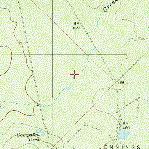 Topographic Map of Arroyo Grande, TX