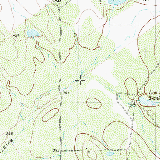 Topographic Map of Arroyo Huisache, TX