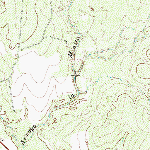 Topographic Map of Arroyo Quemado, TX