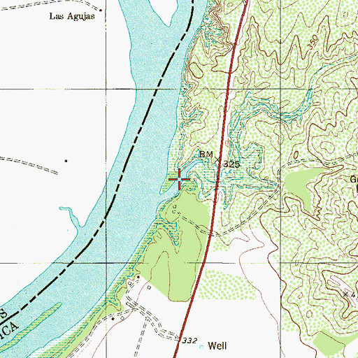 Topographic Map of Arroyo San Francisco, TX