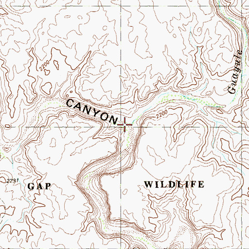 Topographic Map of Arroyo Seco, TX