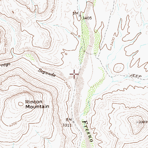 Topographic Map of Arroyo Segundo, TX