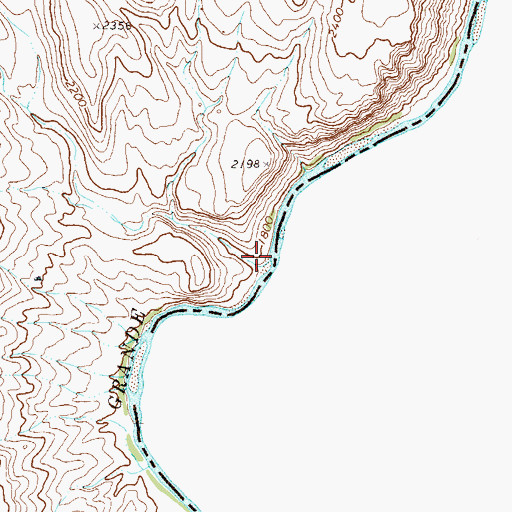 Topographic Map of Arroyo Venado, TX