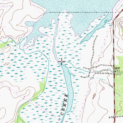 Topographic Map of Artesian Creek, TX