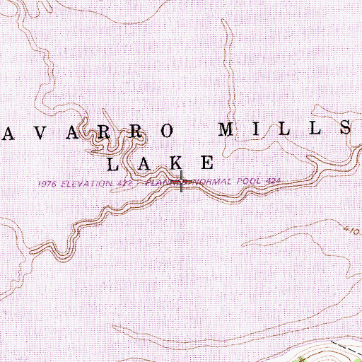 Topographic Map of Ash Creek, TX