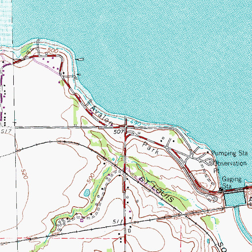 Topographic Map of Avalon Park, TX