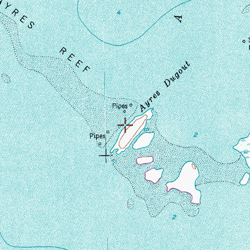 Topographic Map of Ayres Dugout, TX