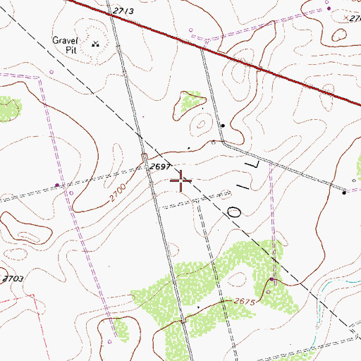 Topographic Map of Azalea Oil Field, TX