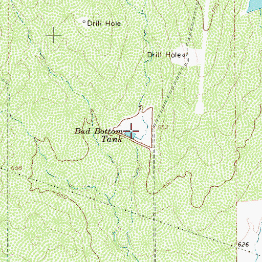 Topographic Map of Bad Bottom Tank, TX