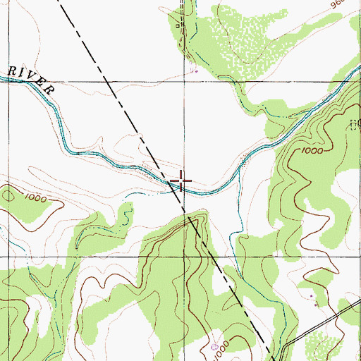 Topographic Map of Bailey Branch, TX