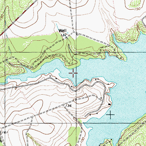 Topographic Map of Barbone Creek, TX