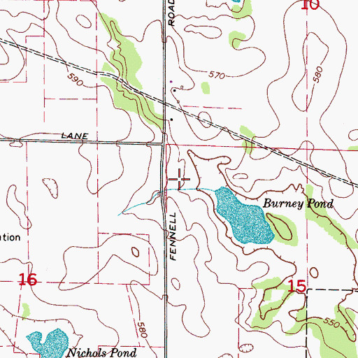 Topographic Map of Saint James School (historical), AL