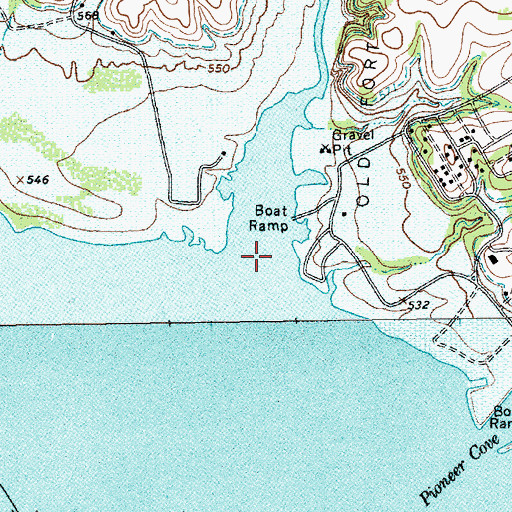 Topographic Map of Bear Creek, TX