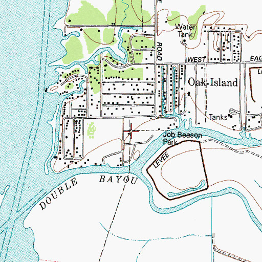 Topographic Map of Beason Park, TX