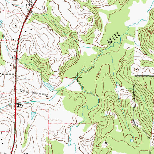 Topographic Map of Beaver Run, TX