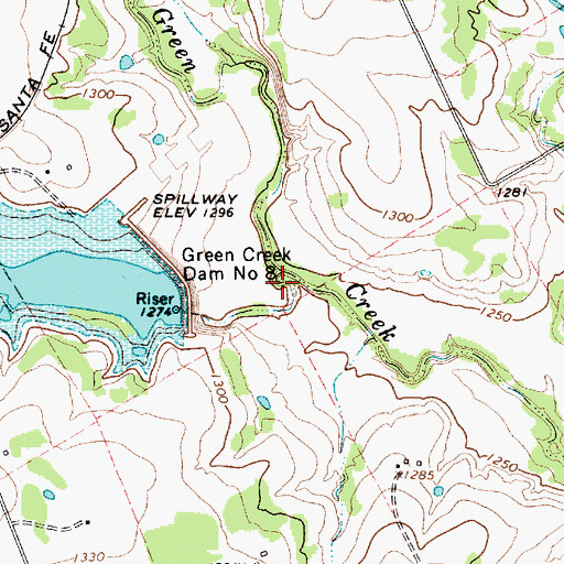 Topographic Map of Bell Branch, TX