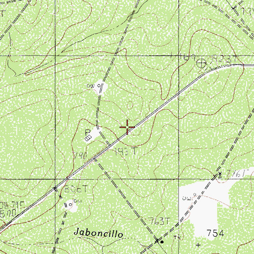Topographic Map of Bennet Ranch, TX