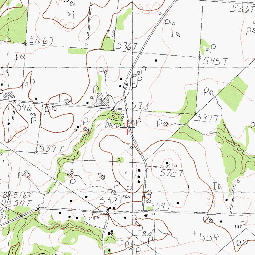 Topographic Map of Bethel School, TX