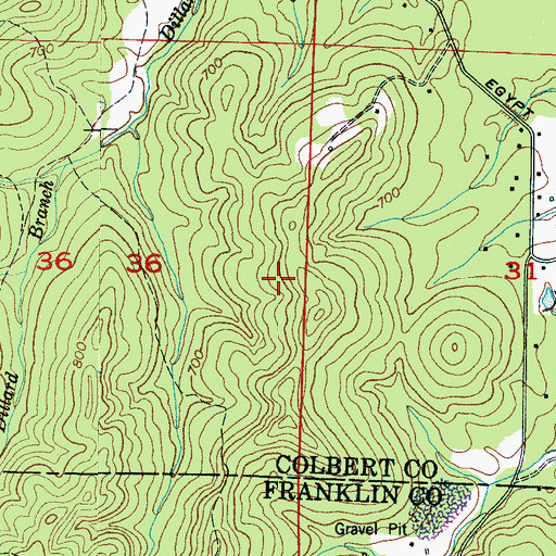 Topographic Map of Underwood Heights Elementary School, AL