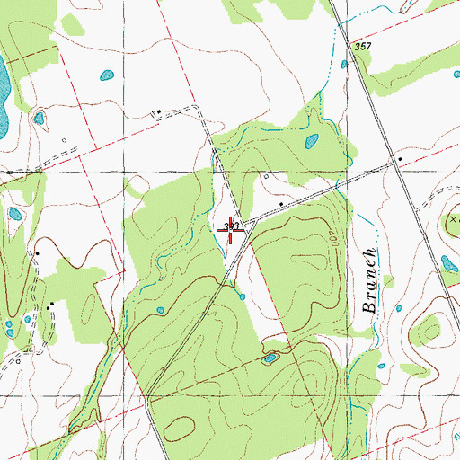 Topographic Map of Biehle School, TX