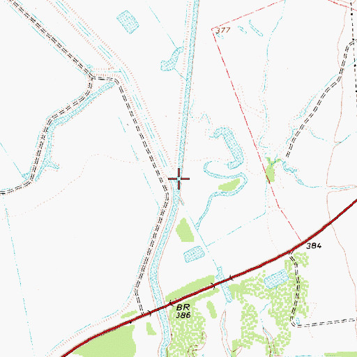 Topographic Map of Big Brushy Creek, TX