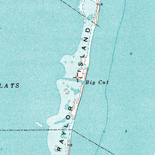Topographic Map of Big Cut, TX
