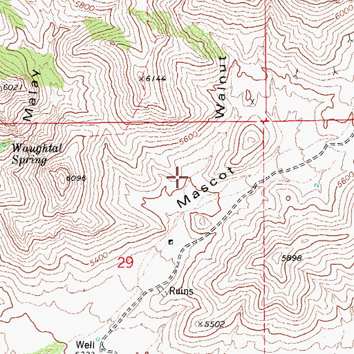 Topographic Map of Walnut Canyon, AZ