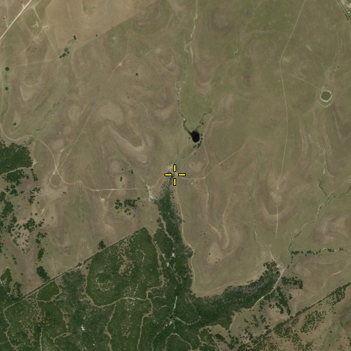 Aerial/Satellite Image of Big Ham Hole Spring, TX