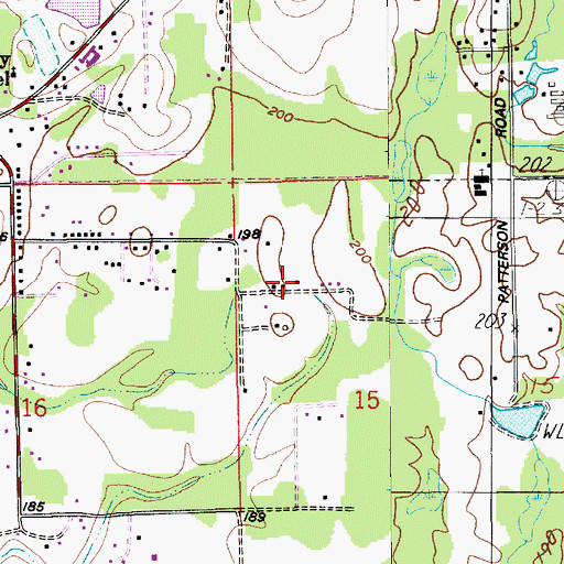 Topographic Map of Walker Island (historical), AL