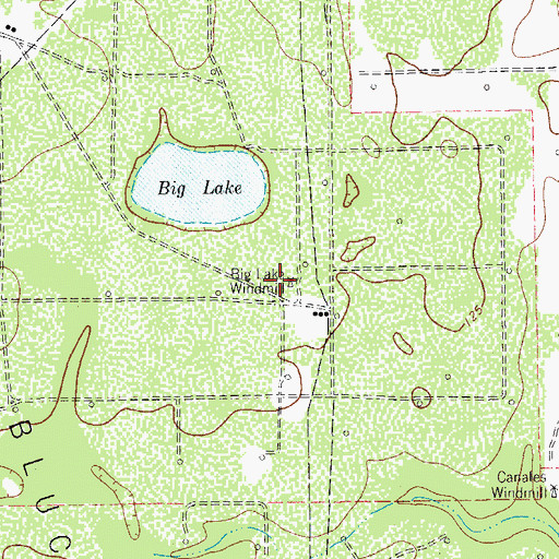 Topographic Map of Big Lake Windmill, TX