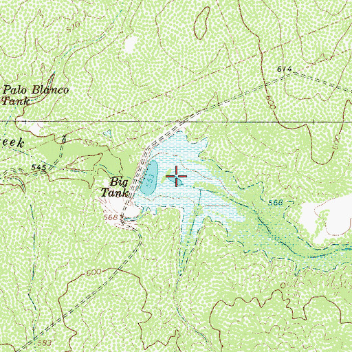 Topographic Map of Big Tank, TX