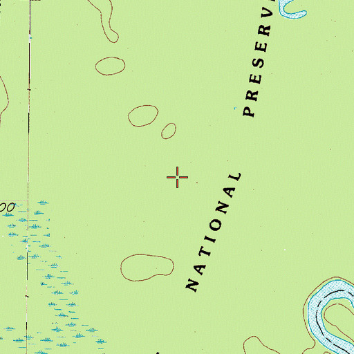 Topographic Map of Big Thicket National Preserve, TX