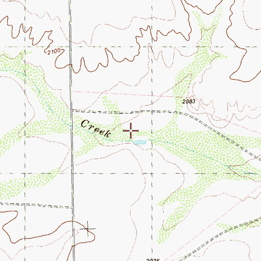Topographic Map of Black Water Hole, TX
