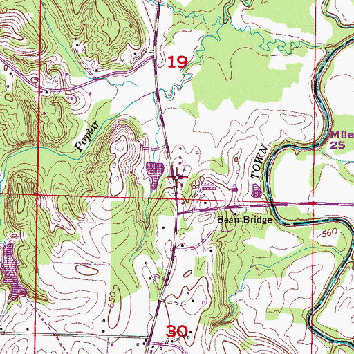 Topographic Map of Zion Hill Baptist Church, AL