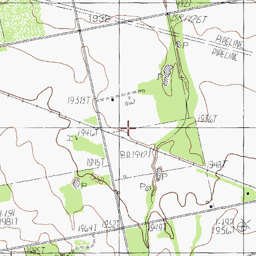 Topographic Map of Blair Oil Field, TX
