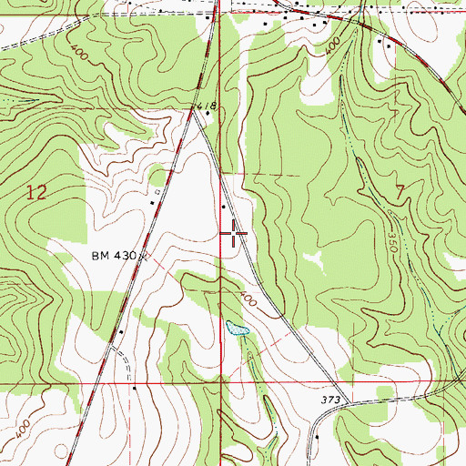 Topographic Map of Bellview Academy (historical), AL
