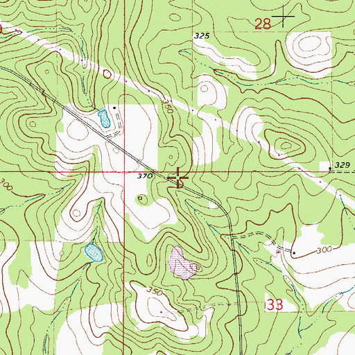 Topographic Map of Bermuda School (historical), AL