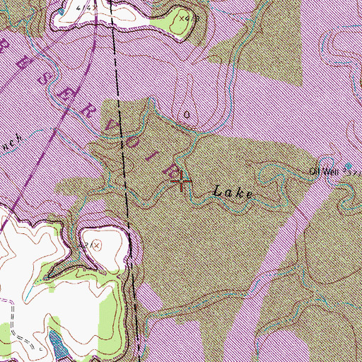 Topographic Map of Boardtree Branch, TX