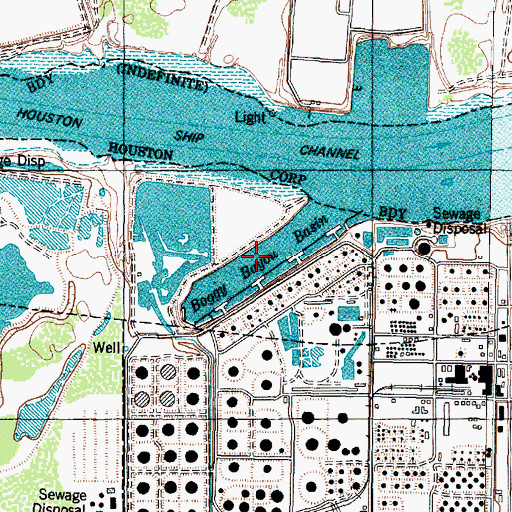 Topographic Map of Boggy Basin, TX