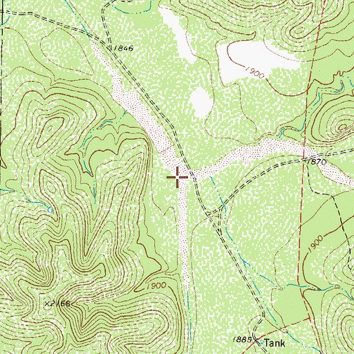 Topographic Map of Bolden Draw, TX