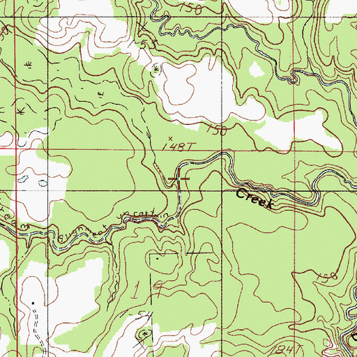 Topographic Map of Dry Creek, AL