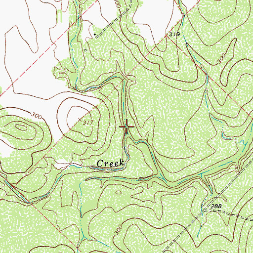 Topographic Map of Botello Creek, TX