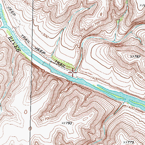 Topographic Map of Boyd Canyon, TX